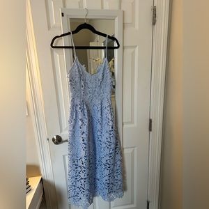 ASTR Lace Aline Midi Dress